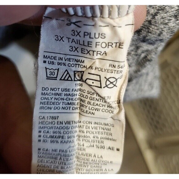 Old Navy Active Heather Gray Pullover Knit  Womens Size 3XL - Picture 4 of 4